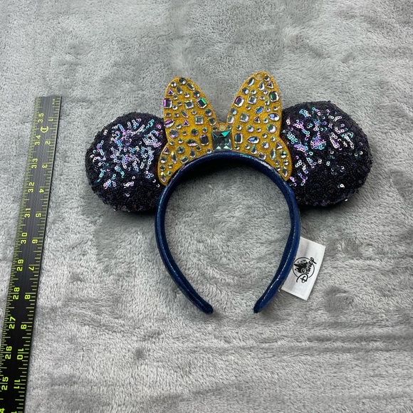 Disney Parks Minnie Mouse Ears with Sequins and Gems Headband Adult Size - Picture 5 of 7